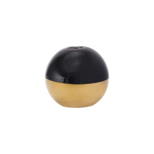 White and gold candle holder