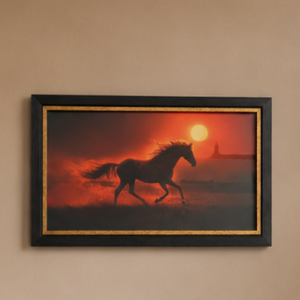 Framed horse black